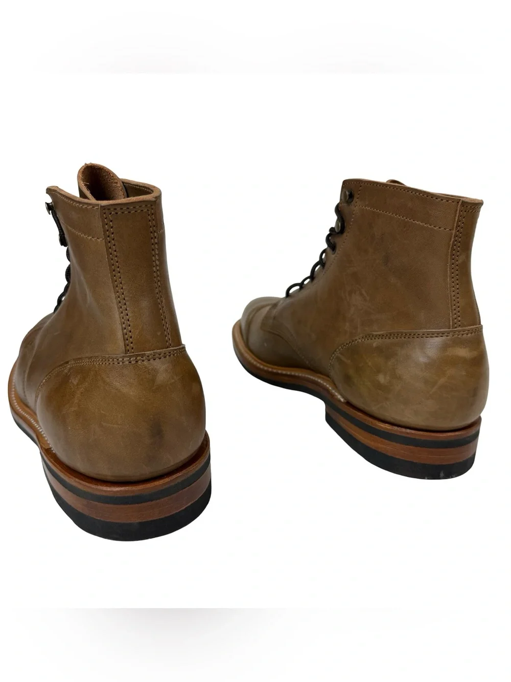 Truman Boot Co Leather Cap Toe Men’s 12 Boot Eugene Sole Excellent